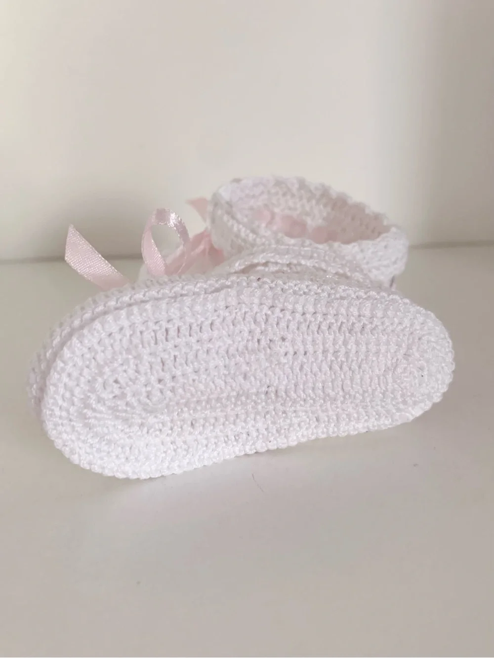 Vintage Crochet baby booties.